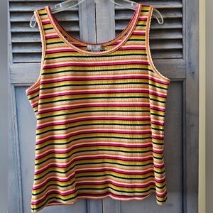 EUC Knit Stripe Tank - Size L